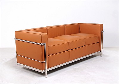 Petite Sofa - Golden Tan Leather