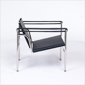 Basculant Chair - Premium Black Leather