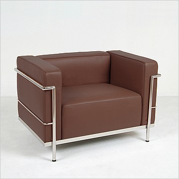 Grande Lounge Chair - Java Brown Leather