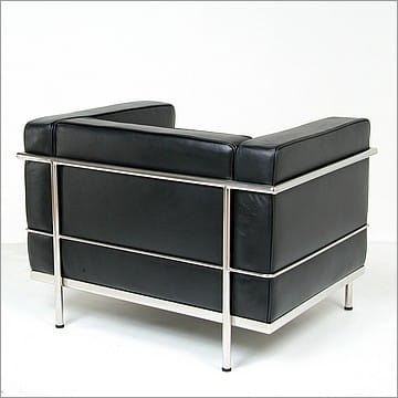 Le Corbusier Style LC3 Chair - Smooth Black - View 3