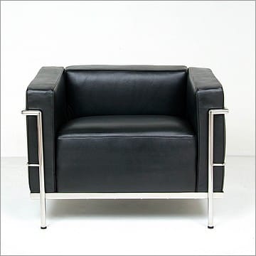 Le Corbusier Style LC3 Chair - Smooth Black - View 8