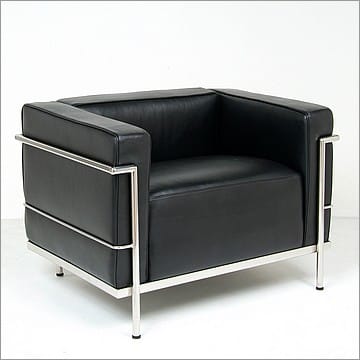 LC3 Grande Lounge Chair Premium Black | Corbusier | Cassina Knock-off by ModernClassics.com | QS-MC-2021-L244