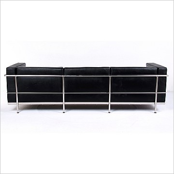 Le Corbusier Style LC3 sofa - Smooth Black - View 4