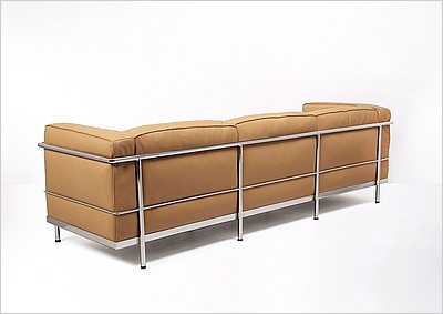 Grande Feather Relaxed Sofa - Driftwood Tan Leather