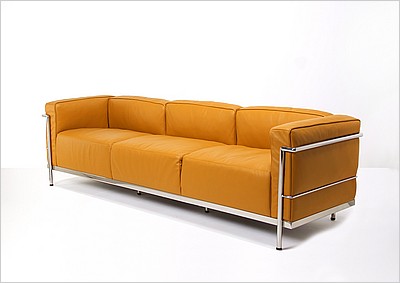 Grande Feather Relaxed Sofa - Golden Tan Leather