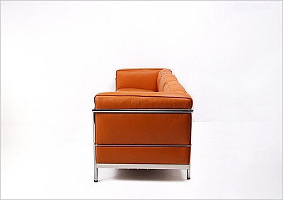 Grande Feather Relaxed Sofa - Honey Tan Leather