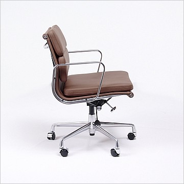 Soft-Pad Office Chair - Mid-Back - Aluminum Frame