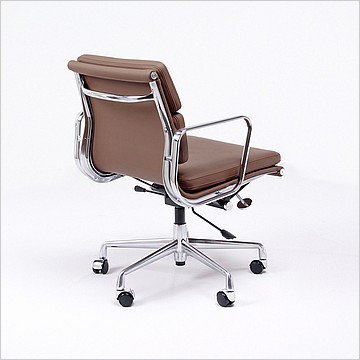Soft-Pad Office Chair - Mid-Back - Aluminum Frame