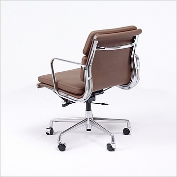 Soft-Pad Office Chair - Mid-Back - Aluminum Frame