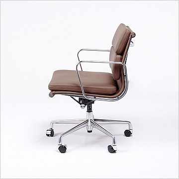 Soft-Pad Office Chair - Mid-Back - Aluminum Frame
