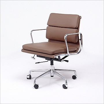Soft-Pad Office Chair - Mid-Back - Aluminum Frame