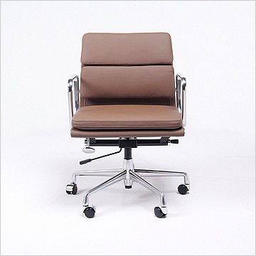 Soft-Pad Office Chair - Mid-Back - Aluminum Frame