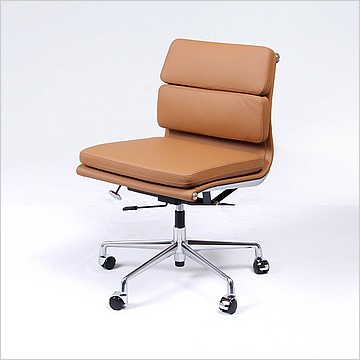 Soft-Pad Office Chair - Mid-Back - Armless