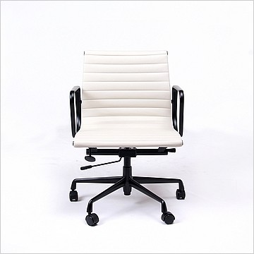 Thin Pad Office Chair (Mid Back) - Buff Tan with Black Frame