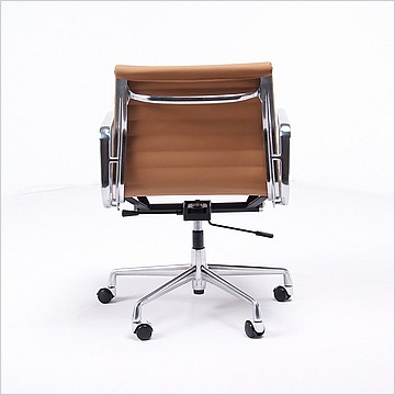 Thin-Pad Office Chair - Mid-Back - Aluminum Frame