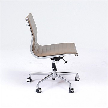 Thin-Pad Office Chair - Mid-Back - Armless