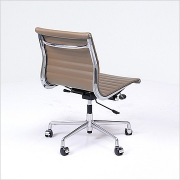 Thin-Pad Office Chair - Mid-Back - Armless