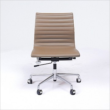 Thin-Pad Office Chair - Mid-Back - Armless