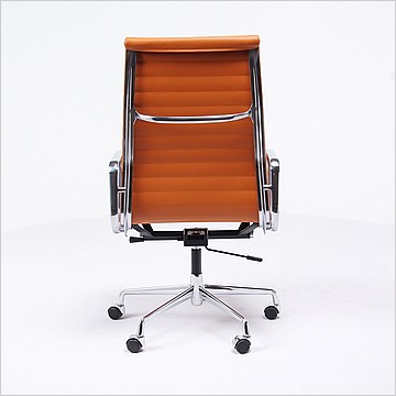 Charles Eames Style: Thin Pad Office Chair (High Back) - Golden Tan