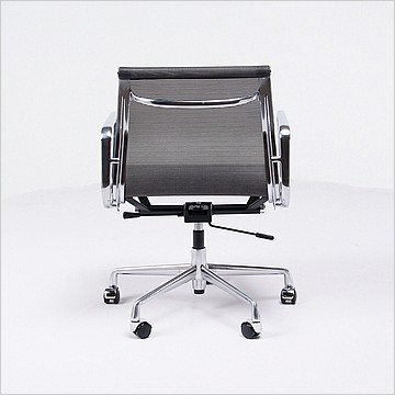 Charles Eames Style: Mid-Back Office Chair - Black Mesh