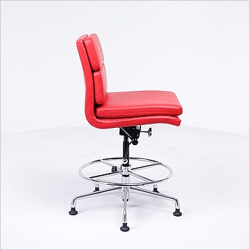 Charles Eames Style: Soft Pad Bar Stool - No Arms