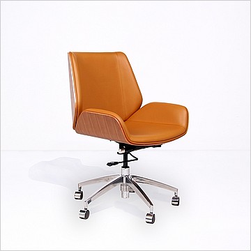 Morano Office Task Chair - Walnut Veneer Back