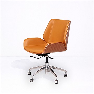 Morano Office Task Chair - Walnut Veneer Back