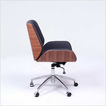 Morano Office Task Chair Walnut Veneer Back - Modern Classics