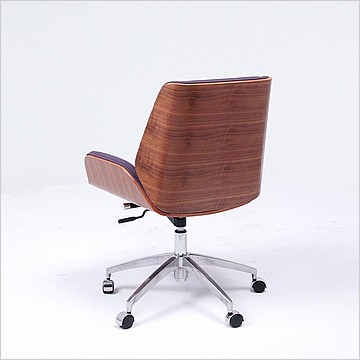 Morano Office Task Chair Walnut Veneer Back - Modern Classics