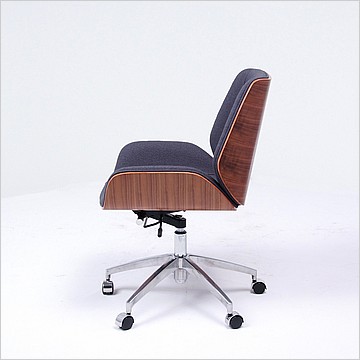 Morano Office Task Chair Walnut Veneer Back - Modern Classics