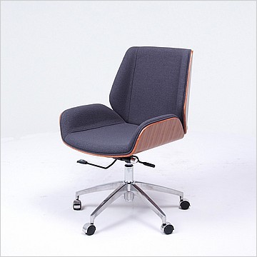 Morano Office Task Chair Walnut Veneer Back - Modern Classics
