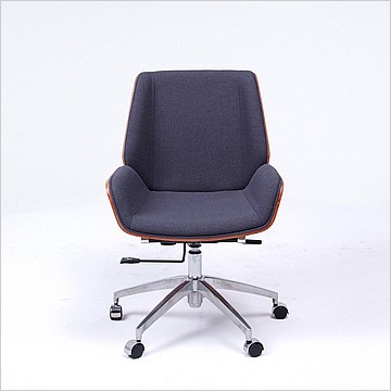 Morano Office Task Chair Walnut Veneer Back - Modern Classics