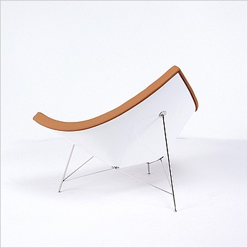 George Nelson Style: Coconut Chair - Terra Brown Leather