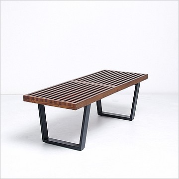 George Nelson Style: Slat Bench - 48 Inch