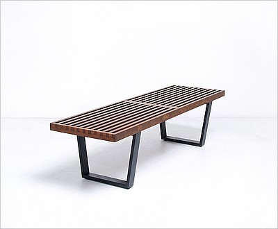 George Nelson Style: Slat Bench - 60 Inch