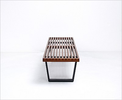 George Nelson Style: Slat Bench - 60 Inch