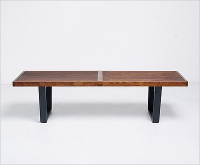 George Nelson Style: Slat Bench - 60 Inch