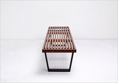 George Nelson Style: Slat Bench - 72 Inch