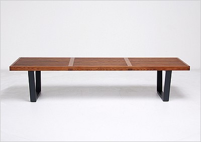 George Nelson Style: Slat Bench - 72 Inch
