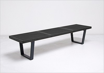 George Nelson Style: Slat Bench - 72 Inch