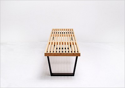 George Nelson Style: Slat Bench - 72 Inch