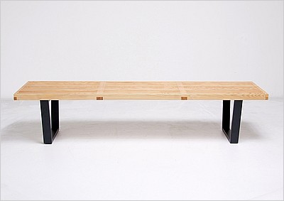 George Nelson Style: Slat Bench - 72 Inch