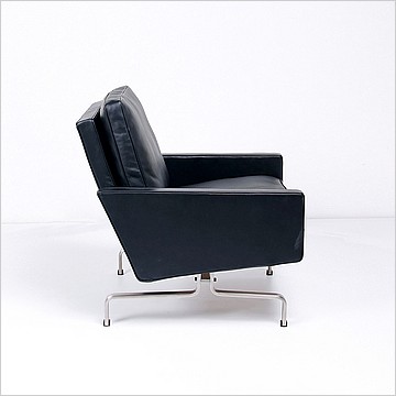 PK31 Lounge Chair - Scandinavian Black Leather