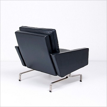 PK31 Lounge Chair - Scandinavian Black Leather