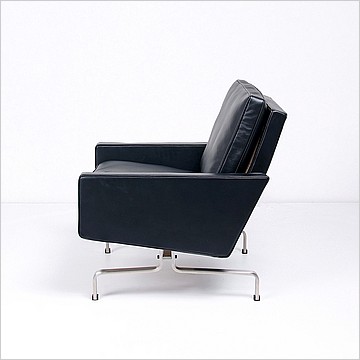 PK31 Lounge Chair - Scandinavian Black Leather