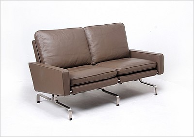 Kjaerholm PK31 Loveseat - Taupe Grey