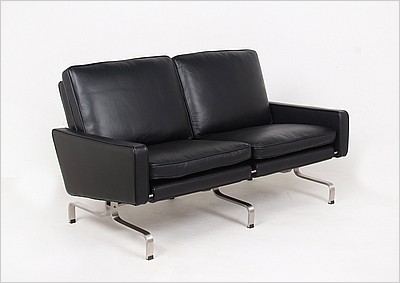 Kjaerholm PK31 Loveseat - Premium Black