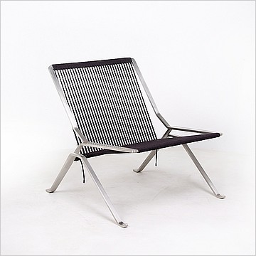 Kjaerholm PK25 Lounge Chair - Black Rope