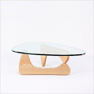 Free Form Coffee Table - Natural Finish on Ash Wood