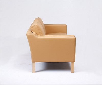 Model 2212 Loveseat - Camel Tan - Natural Finish on Ash Wood